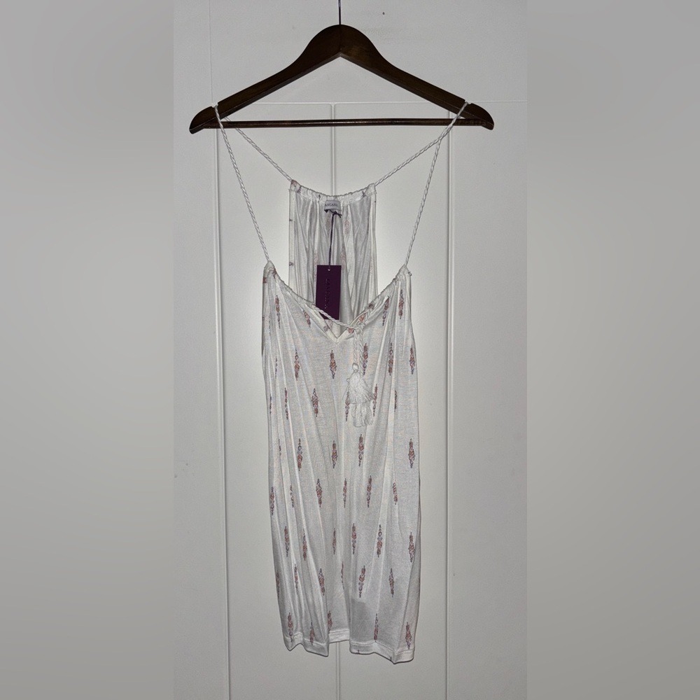 Lascana‎ Floral Braided Spaghetti Strap Tank Top Women 12/14 Beach Summer Flowy